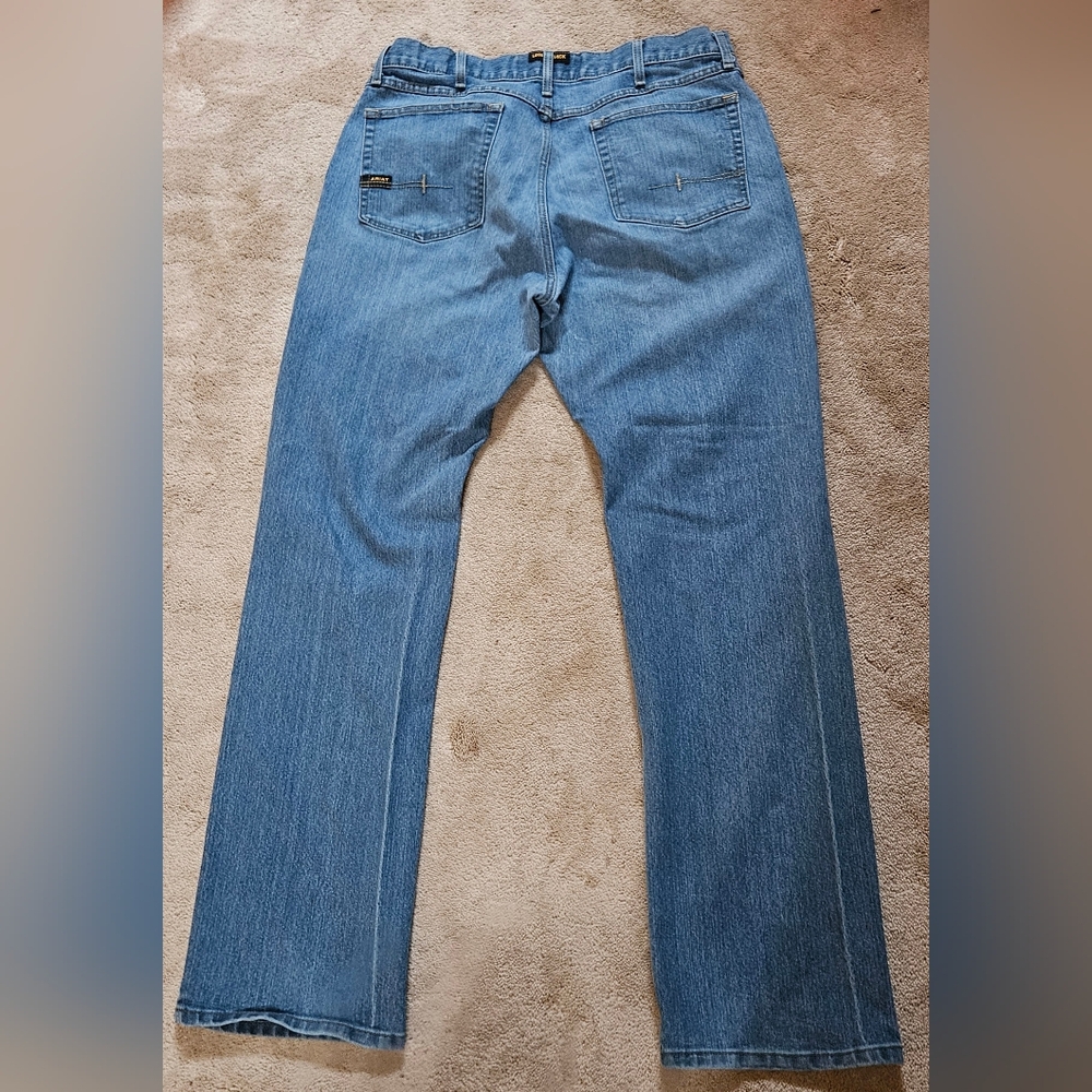 Mens 38/36 Ariat Rebar M4 Relaxed Boot Jeans